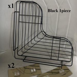 Space saving corner shower rack - triangular bathroom organizer without drilling suitable for storing shampoo and soap