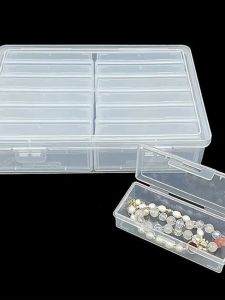 Transparent Plastic Diamond Painting Storage Box Nail Jewelry Accessory Organizer Box Nordic Style Rotatable Anti Dust Waterproof