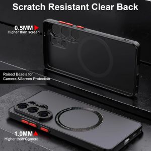 Skin Feel Matte Magnetic Phone Case for Samsung Galaxy S26 Ultra S25 Edge S24 S23 FE S22 S21+ Ultra for Magsafe Shockproof Cover