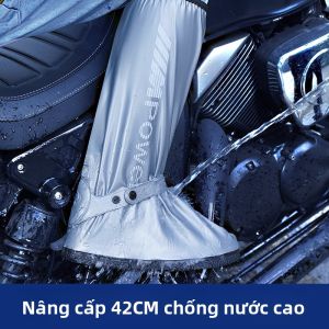 MONLEYTA | Giày đi mưa silicon dày chống trượt chống thấm nước cho nam và nữ Giày đi mưa di động chống mài mòn mùa mưa
