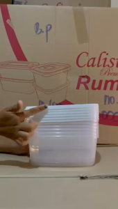 Calista Rumoi 1500ML Set isi 6 pcs Food Container Ukuran Besar Wadah Penyimpanan Makanan Set Toples Set Kotak Penyimpanan