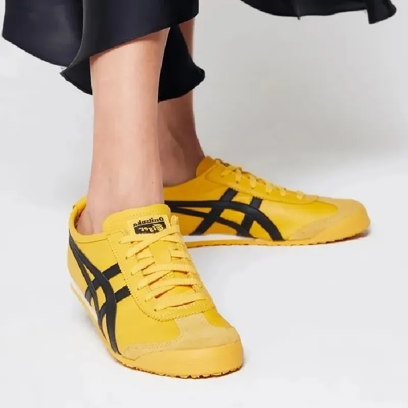Onitsuka Tiger Mexico 66 Yellow Black Sneakers Domestic Shipping