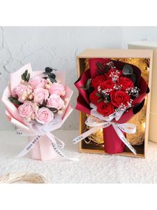 FENGHONGTAO | Gift Boxed Soap Bouquet Mothers Day Birthday Gift