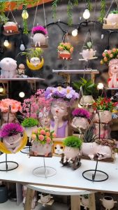 Lọ hoa decor bình hoa trang trí nhà cửa bình cắm hoa khô lọ hoa trồng sen đá lọ hoa trang trí. làm quà tặng