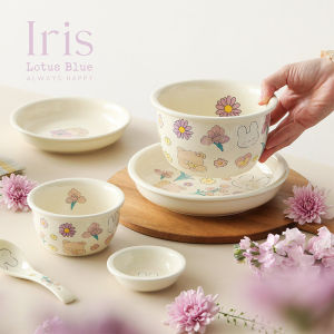 Bát Hoa Sen Xanh Bát Ăn Cơm 2023 Mẫu Mới Gia Dụng Bát Ăn Mỳ Gốm Sứ Bát Đĩa Bát Đĩa Chuyên Dụng Cá Nhân Bát Canh Giá Trị Độ Cao