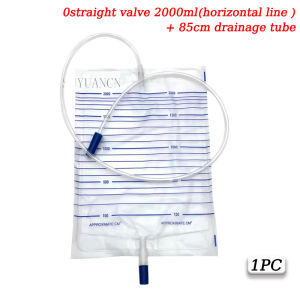 1 Set 2000ML Urine Collection Bag Drainage Bag Catheter Bag Elderly Incontinence Care for Man and Disposable Latex Urine