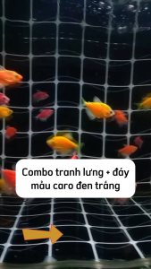 Decal Đáy Sóng Biển Đại Dương Màu Xanh Tươi Mát Dán Đáy Tranh Bể Cá 3D Tặng Tem Cảnh Báo Mẫu Đa Dạng Nhiều Kích Thước Lựa Chọn