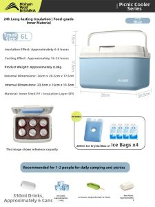 BSWOLF | Portable Thermal Insulated Cooler Box