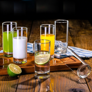 CRISTALGLASS | Transparent Heat Resistant Glass Cups for Home Drink Tea and Juice