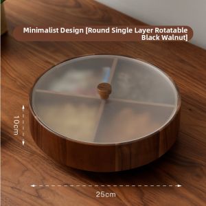 CRISTALGLASS | High-end Wooden Candy Box Dry Fruit Plate