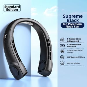 Sangmo  |Neck Hanging Fan Refrigeration Portable Silent USB Charge Large Battery