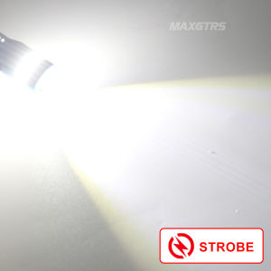 2x Flash Strobe W5W T10 LED Canbus Light Bulbs Car Parking Wedge Clearance Lights White Red Yellow Ice Blue LENS No Error 12V