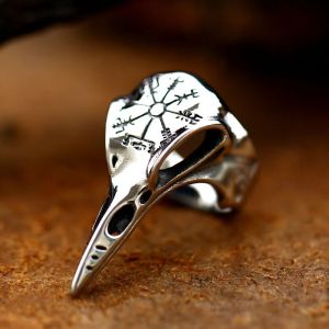 Cincin Elegan Desain Odins Raven Beak (Adjustable)