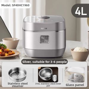 Supor | 4L Titanium Coating 316L Steel Rice Cooker 4 Liter IH Heating