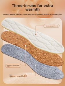 LINGMIAO | Warm Wool Insoles for Winter Shoes