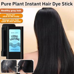 Pure Plant Instant Hair Dye Stick Waterproof Soft Hair Dye Stick Covering White Hair Sweat-Proof Hair Dye Comb