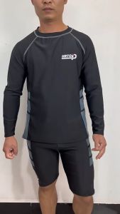 ชุดว่ายน้ำผู้ชาย และผู้หญิง เสื้อแขนยาวว่ายน้ำ กางเกงว่ายน้ำ (พร้อมส่ง) รุ่น 174