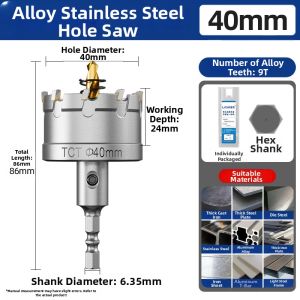 LASH | Hard Metal Hole Opener for Stainless Steel and Thick Iron Plate