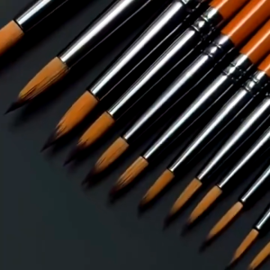 High Quality Single Nylon Round Brush For Painting Acrylic Paint Nylon Line Drawing Brush Water Colour Paint Oil Paint Detail Brush