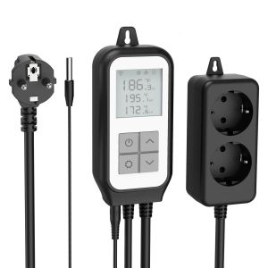Digital Temperature Controller Socket Thermostat Heater Plug Aquarium Greenhouse Voice Control Via for Tuya Alexa Google Home