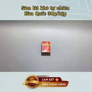Hồng Sâm lát tự nhiên sấy khô Korea 30g/hộp