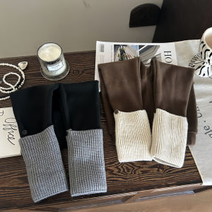 Quần Lót Lông Cừu Dày Ấm Áp Cho Bé Gái Mùa Thu Đông Quần Áo Trẻ Em Phong Cách Hàn Quốc Quần Áo Trẻ Em Cotton Dài Tay Cổ Tròn