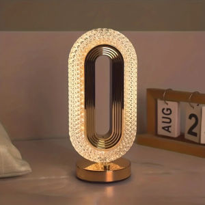 Night Light Led Touch Table Lamp Crystal Diamond Night Lamp Dimmable Rechargeable Desk Light