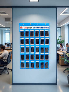 Class Meeting Room Phone Storage Bag Non-Woven Fabric Jump Rope Organizer Wall Classroom Phone Pouch Spacehome Japanese Style