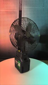 8" Cordless Fan Portable Metal Mini Fan camping fan rechargeable Lithium battery High Power Outdoor Desktop Cooling Fans Kipas Bateri 風扇