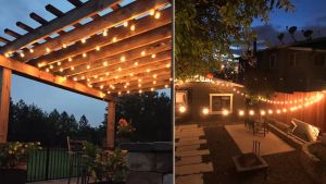 G40 Solar light 25 Bulbs Tungsten lamp Waterproof Decoration Solar Fairy Lights Auto on/off Solar Christmas lights for Garden Solar Emergency light