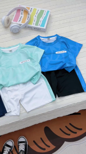 Bộ Cộc Thể Thao Cho Bé Trai Bộ Cộc Tay SPORT Chất Cotton Thông Hơi Cho Bé Từ 10-27kg SUMO CITY