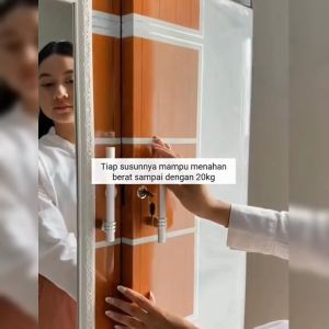 Jumbo Lemari Pakaian Plastik Naiba MSC FIT dengan Cermin Lemari Susun 4 Modern - FULL KUNCI!!