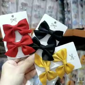 Unimese Set 2pcs Jepit Rambut Pita Anak Perempuan Untuk Harian