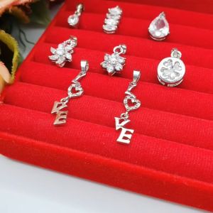 จี้โรเดียมฝังเพชร เสริมบารมี ใส่ได้ทุกโอกาส ไม่ลอกไม่ดำ ใส่อาบน้ำได้ รูปถ่ายจากสินค้าจริง