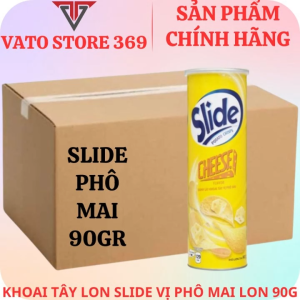 Bánh lát khoai tây SLIDE vị phô mai lon 90g