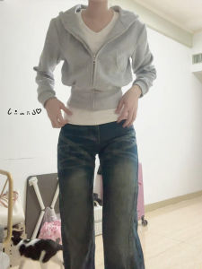 SUHUIQIAN | Slim Fit Short Hoodie Sweatshirt Female Autumn Spring