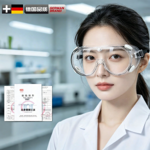 Glasses-Compatible Protective Goggles Anti-Acid Anti-Dust Fog-Resistant UV-Proof
