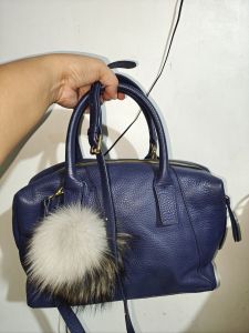 Preloved Alphard Korea Bag with SlingGenuine Leather BagViolet Bag