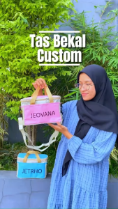 Anila Lunch Bag - Custom Tas Bekal Serba Guna Free Nama Anak Satu-Satu Di Tas