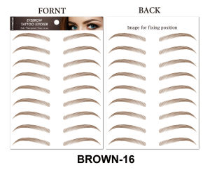 6D Simulation Eyebrow Stickers Disposable Korean 3D Lazy Waterproof Eyebrow Covering Paper Eyebrow Shaping And Fixing Tattoo Stickers