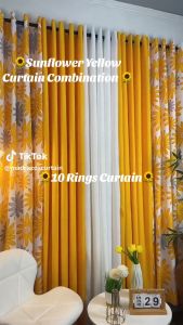 NEW!! Sunflower Yellow SOLD PER PC!! 10RINGS EACH - 5FT to 8FT LONG