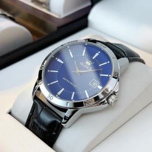 OLEVS | Đồng Hồ Đeo Tay Nam OLEVS Classic Date Quartz Dây Da Thời Trang Đơn Giản Chống Thấm Nước Với Kim Dạ Quang Và Lịch Đầy Đủ