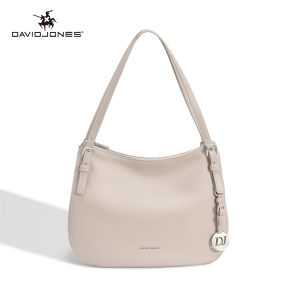 David Jones Paris Livia 2025/2026 Autumn Winter Women Fine Pebble Grain Pu Leather Female Soft and Supple Shoulder Bag