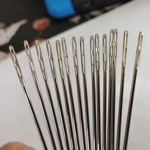 Double Hole Embroidery Needle Large Eye Cross Stitch Parallel Stitch Special Purpose Embroidery Needle New Double Eyed Needle Number 24