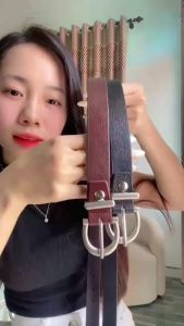 Thắt lưng nữ đai váy da bò 25 cm phong cách Hàn Quốc trẻ trung năng động