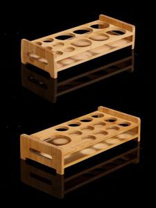 Creative For Home Wine Rack Cup Holder Bamboo Cup Holder White Wine Glass Small Wine Utensil Storage Tray Shot Glass Shooter Glass Shelf