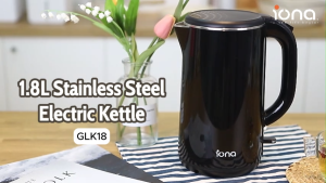 IONA 1.8L Cool Touch Double Wall Cordless Kettle Seamless Stainless Steel Fast Boiling Boil Dry Protection 熱水壶 - GLK18 Cordless Heater Cordless Irons Cordless Hair Iron Cordless Microwave - Lazada