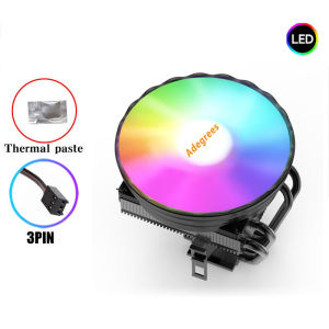 120MM CPU Air-cooled Cooler 4 Heat Pipes Black PC Processor Ventilador For Intel LGA 1366 115X 1200 1700 1366 2011 X79 AM5 AM4