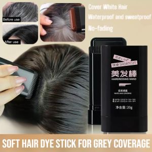 Soft Hair Dye Stick Black Hair Synchronized Dyeing Stick Waterproof And Sweat-Proof Covering Gray Hair Hair Dye Comb Do Not Fade