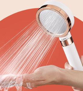 1pcs Handheld Showerhead Soft Ultimate Pink Handheld Shower Head with Carbon Filter
